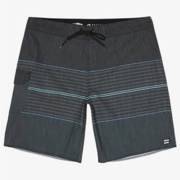 NWT Billabong All Day Pro 18” Striped Board Shorts Size 38 - Picture 1 of 8